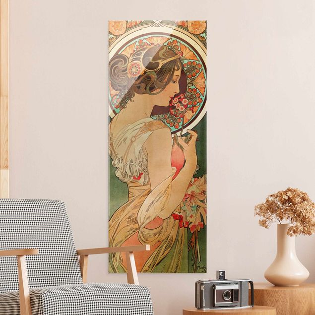 Wanddeko Schlafzimmer Alfons Mucha - Schlüsselblume