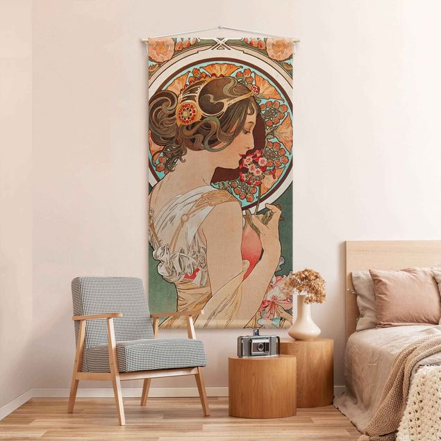 Wanddeko Wohnzimmer Alfons Mucha - Schlüsselblume