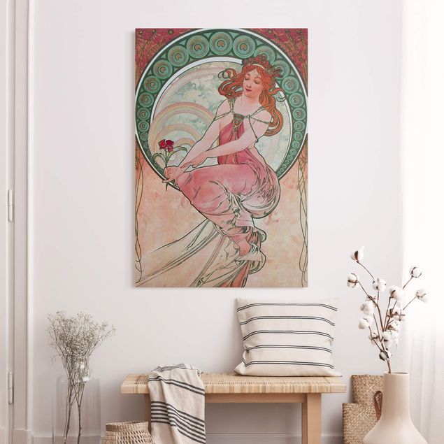 Wanddeko Büro Alfons Mucha - Vier Künste - Die Malerei