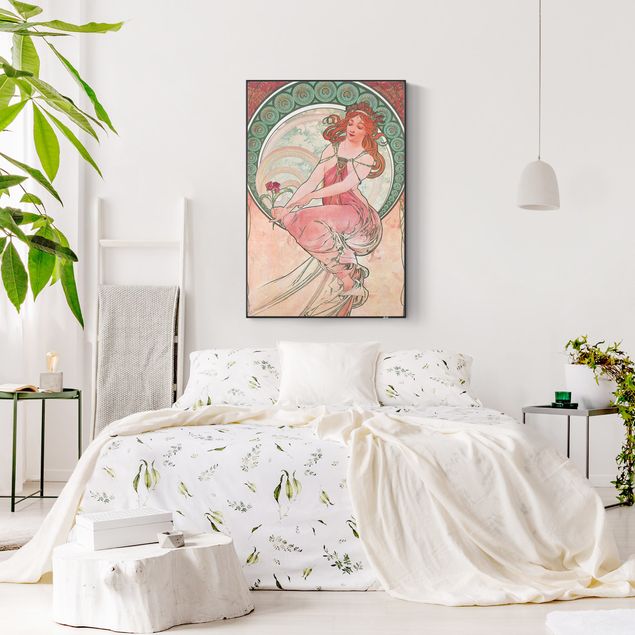Wanddeko Schlafzimmer Alfons Mucha - Vier Künste - Die Malerei