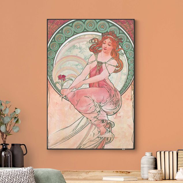 Wanddeko Büro Alfons Mucha - Vier Künste - Die Malerei