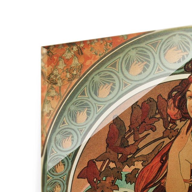Wanddeko Esszimmer Alfons Mucha - Vier Künste - Die Musik