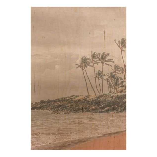 Wanddeko beige Aloha Hawaii Strand II