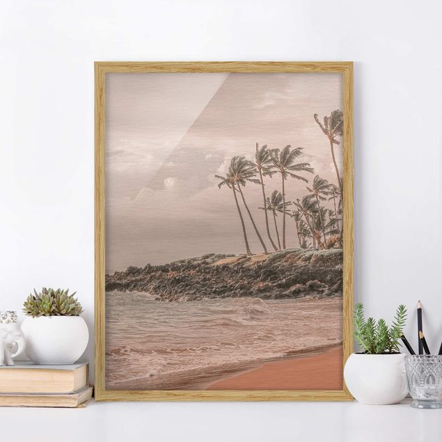 Strandbilder mit Rahmen Aloha Hawaii Strand II