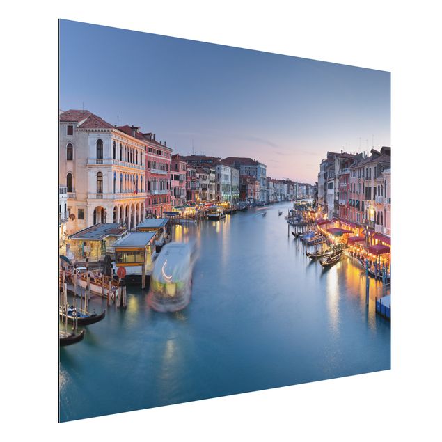 Wandbilder Italien Abendstimmung auf Canal Grande in Venedig