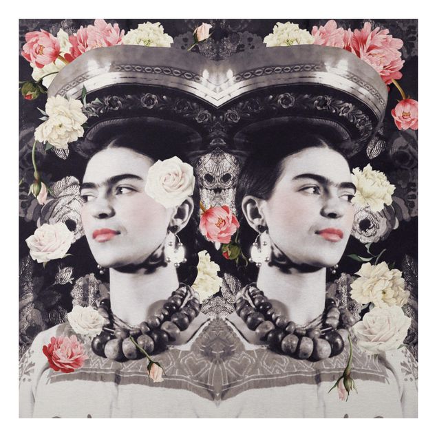 Wanddeko Flur Frida Kahlo - Blumenflut