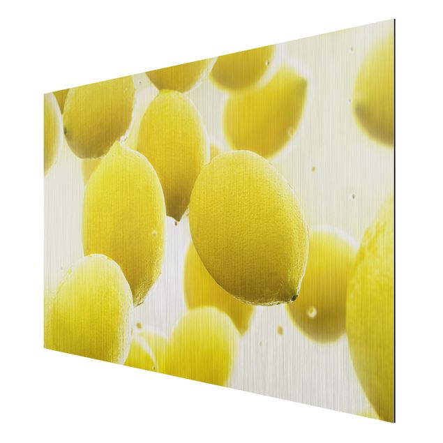 Wanddeko Esszimmer Zitronen im Wasser