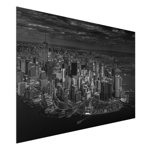 Wanddeko Schlafzimmer New York - Manhattan aus der Luft