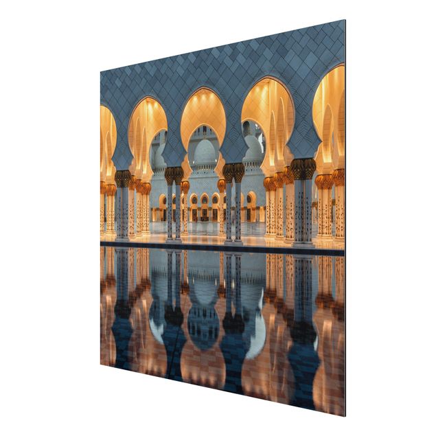 Wanddeko Flur Reflexionen in der Moschee