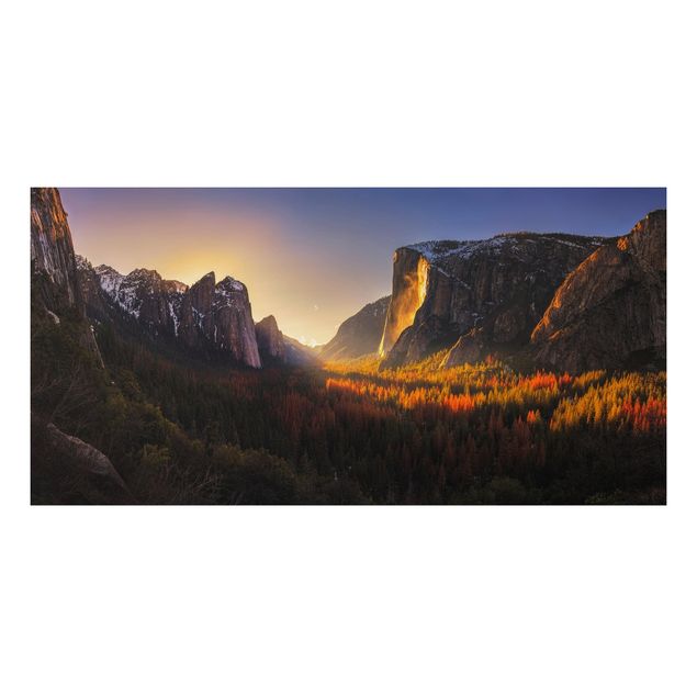 Wanddeko Flur Sonnenuntergang im Yosemite