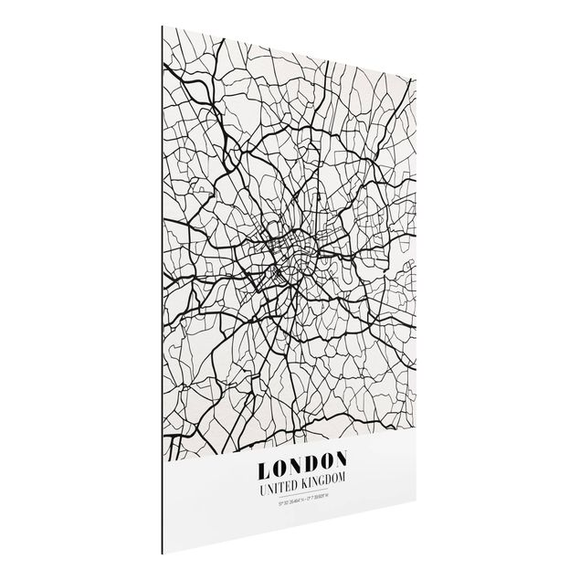 Wandbilder London Stadtplan London - Klassik