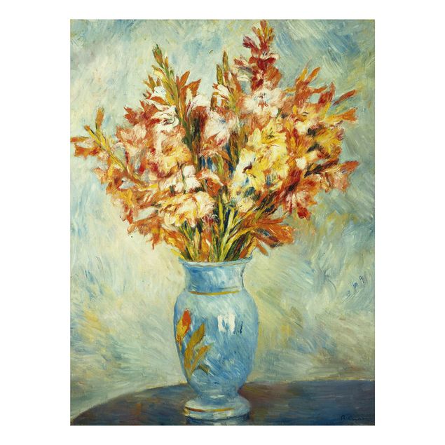 Wanddeko Botanik Auguste Renoir - Gladiolen in Vase