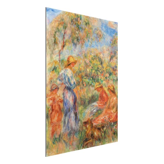 Wanddeko bunt Auguste Renoir - Landschaft mit Frauen und Kind