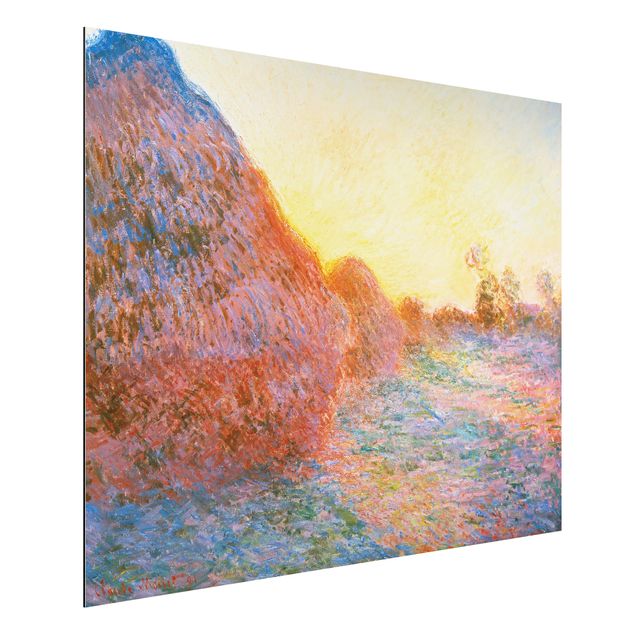 Wanddeko bunt Claude Monet - Strohschober