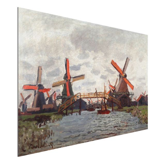 Impressionismus Bilder Claude Monet - Windmühlen Zaandam