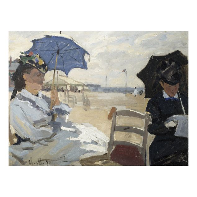 Wanddeko beige Claude Monet - Strand von Trouville