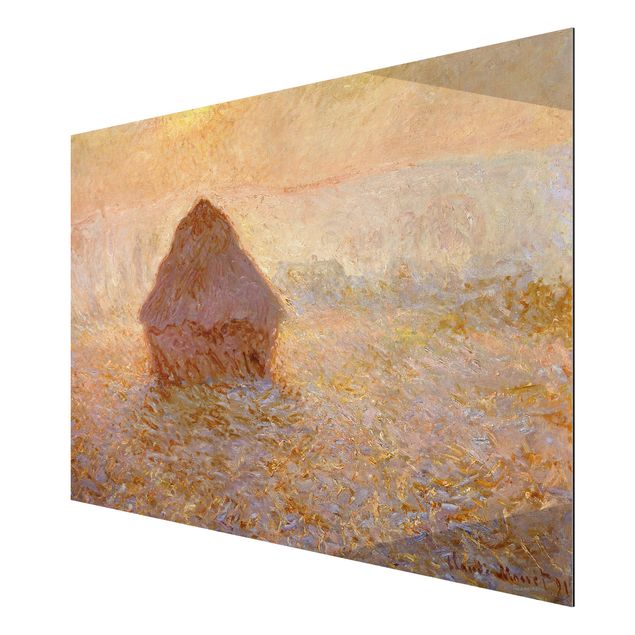 Wanddeko Flur Claude Monet - Heuhaufen im Nebel
