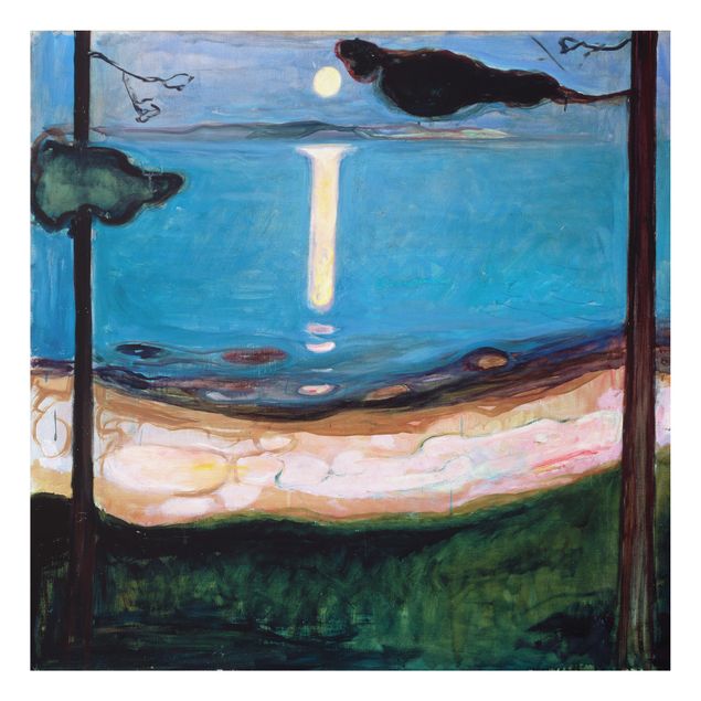 Expressionismus Bilder Edvard Munch - Mondnacht