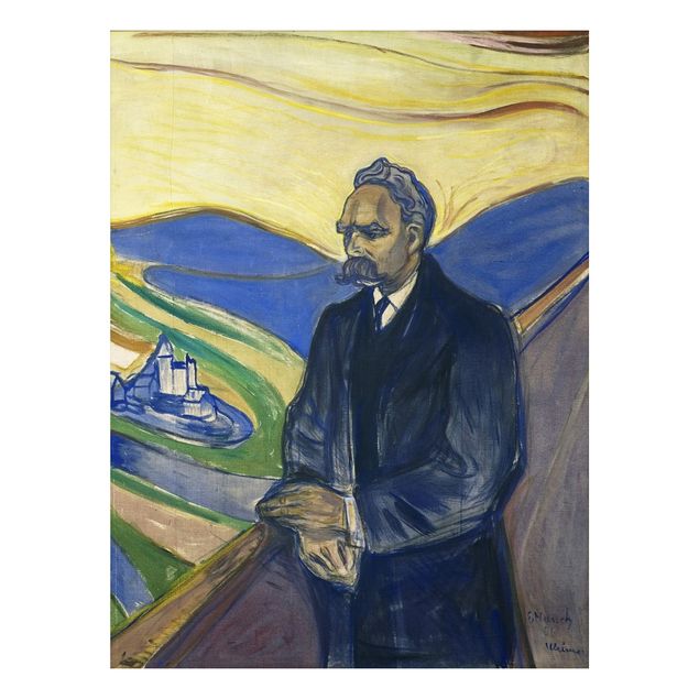 Wanddeko Schlafzimmer Edvard Munch - Porträt Nietzsche