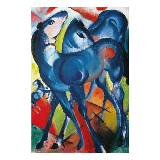 Bilder Expressionismus Franz Marc - Die Blauen Fohlen