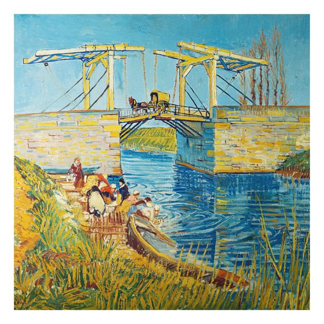 Wanddeko gelb Vincent van Gogh - Zugbrücke in Arles