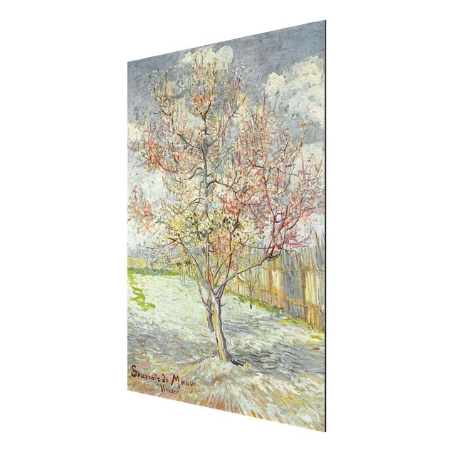 Pointillismus Bilder Vincent van Gogh - Blühende Pfirsichbäume