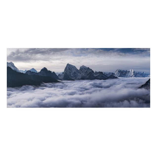 Wanddeko blau Wolkenmeer im Himalaya
