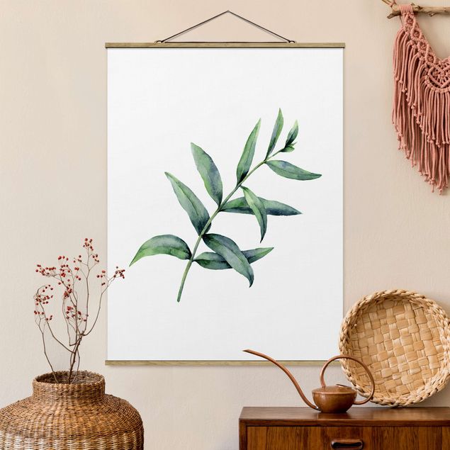Wanddeko Wohnzimmer Aquarell Eucalyptus I