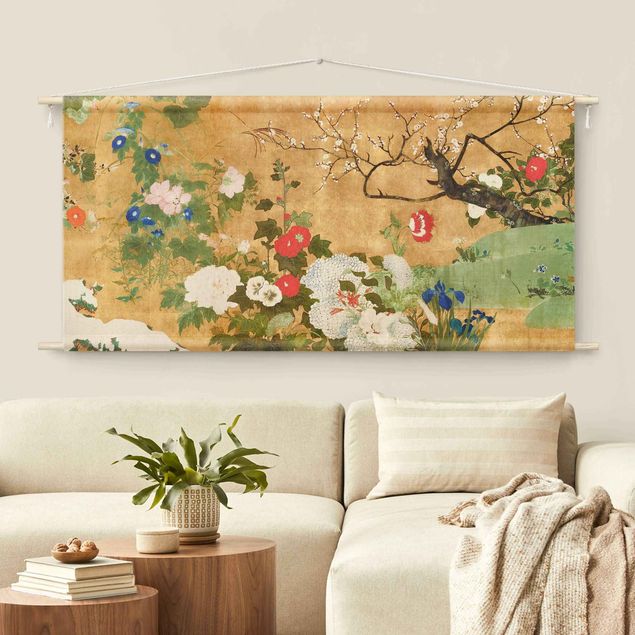 Wanddeko Schlafzimmer Asiatische Blüten