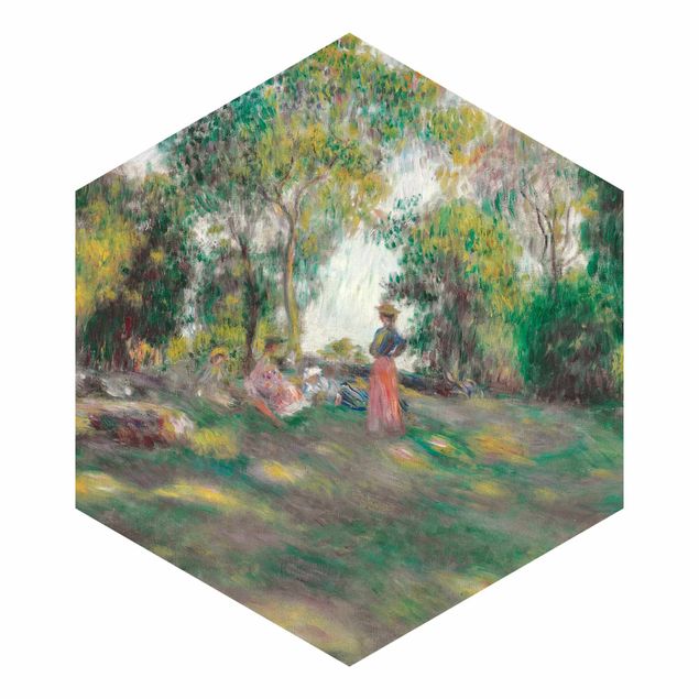 Wanddeko Büro Auguste Renoir - Landschaft mit Figuren