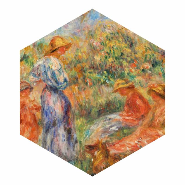 Wanddeko Büro Auguste Renoir - Landschaft mit Frauen und Kind