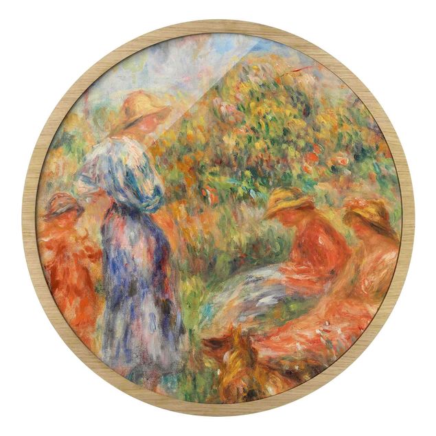 Wanddeko Büro Auguste Renoir - Landschaft mit Frauen und Kind