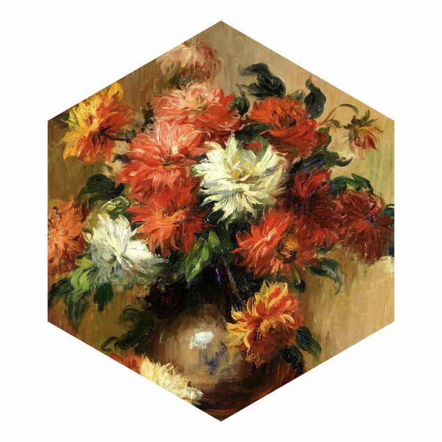 Wanddeko Esszimmer Auguste Renoir - Stillleben mit Dahlien