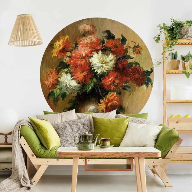 Wanddeko Wohnzimmer Auguste Renoir - Stillleben mit Dahlien