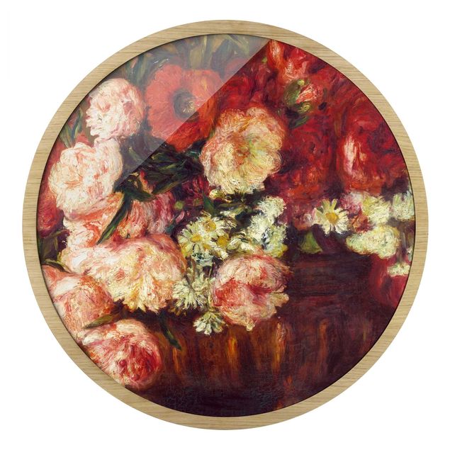 Wohndeko Rose Auguste Renoir - Stillleben mit Pfingstrosen