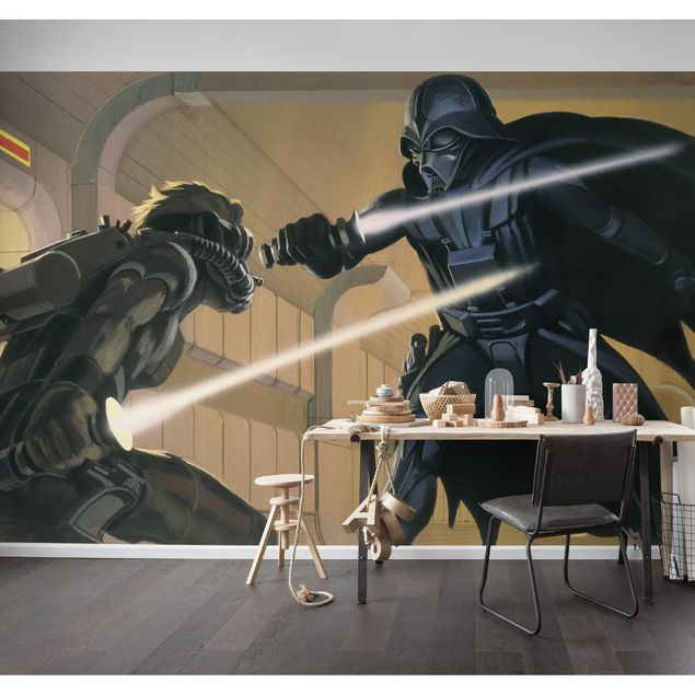Deko Kinderzimmer Star Wars Classic RMQ Vader vs Luke