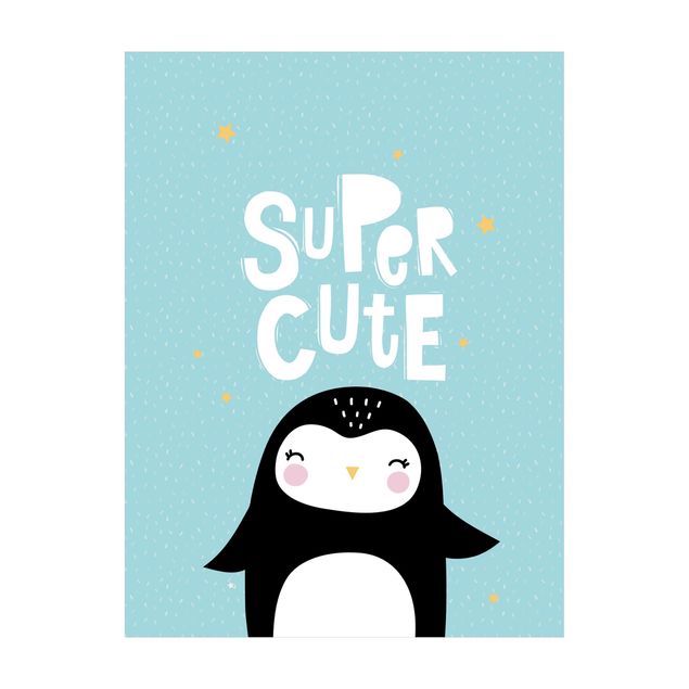 Wanddeko Jungenzimmer Super Cute Pinguin