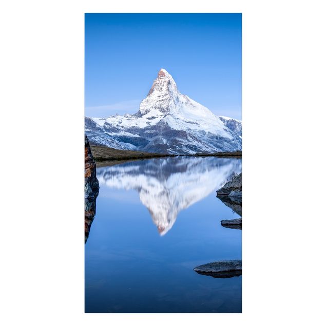 Deko Berg Stellisee vor dem Matterhorn