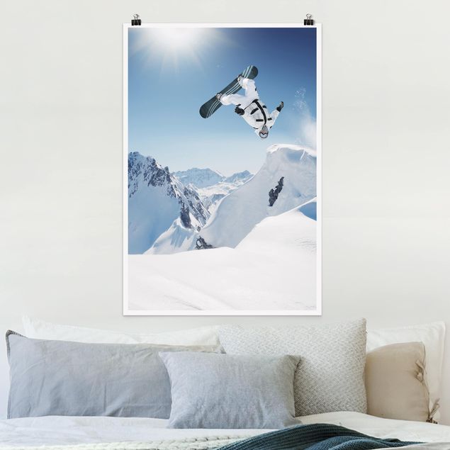 Babyzimmer Deko Fliegender Snowboarder