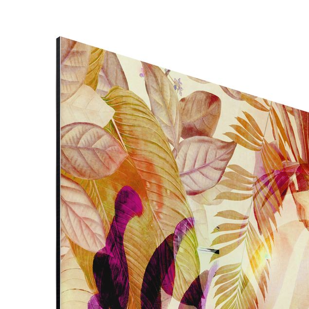 Wohndeko Pflanzen Bunte Collage - Tukan