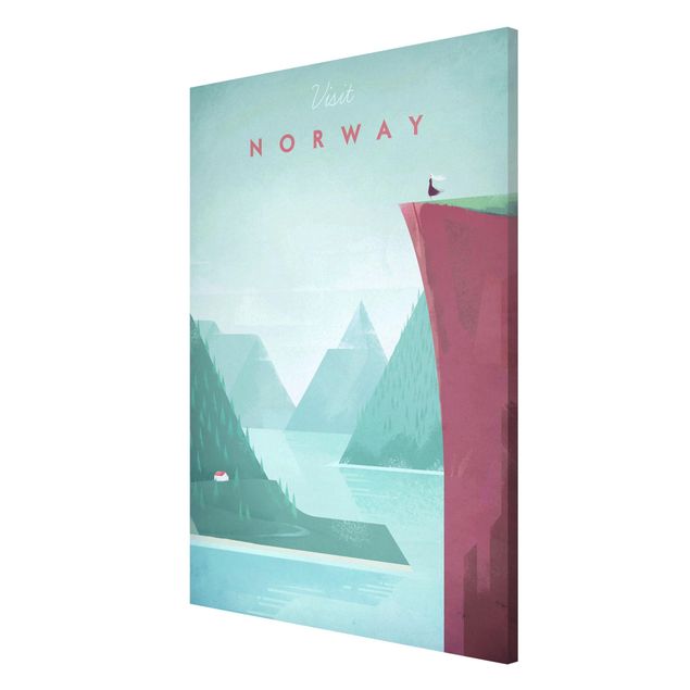 Wanddeko Büro Reiseposter - Norwegen