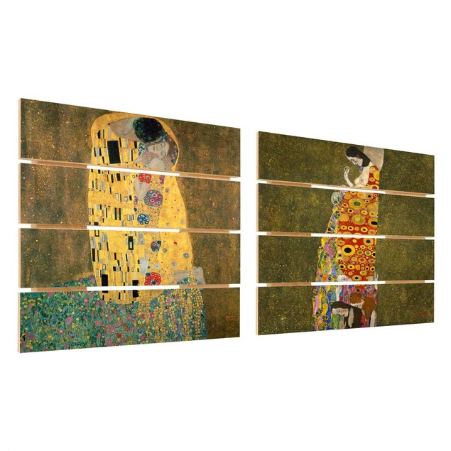 Wanddeko Esszimmer Gustav Klimt - Kuss und Hoffnung
