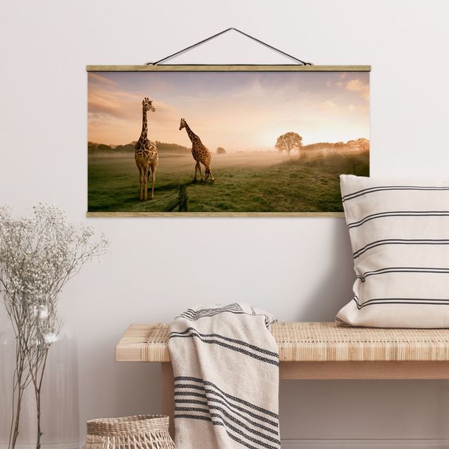 Wohndeko Afrika Surreal Giraffes