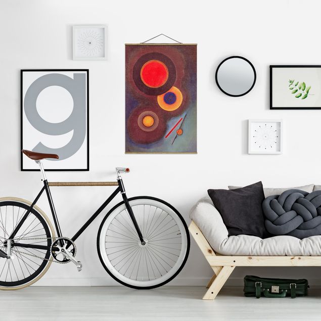 Wanddeko Wohnzimmer Wassily Kandinsky - Kreise und Linien
