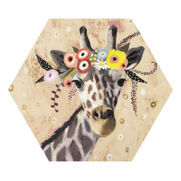 Wanddeko Esszimmer Klimt Giraffe