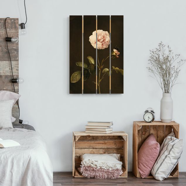 Wanddeko Schlafzimmer Barbara Regina Dietzsch - Essig-Rose mit Hummel