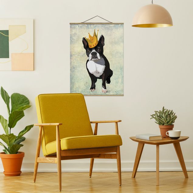 Wanddeko Wohnzimmer Tierportrait - Terrierkönig