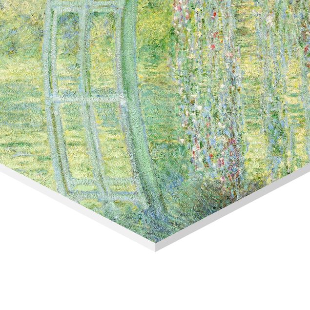 Wanddeko Treppenhaus Claude Monet - Japanische Brücke