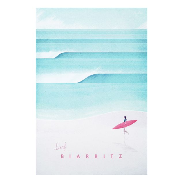Wanddeko Flur Reiseposter - Biarritz