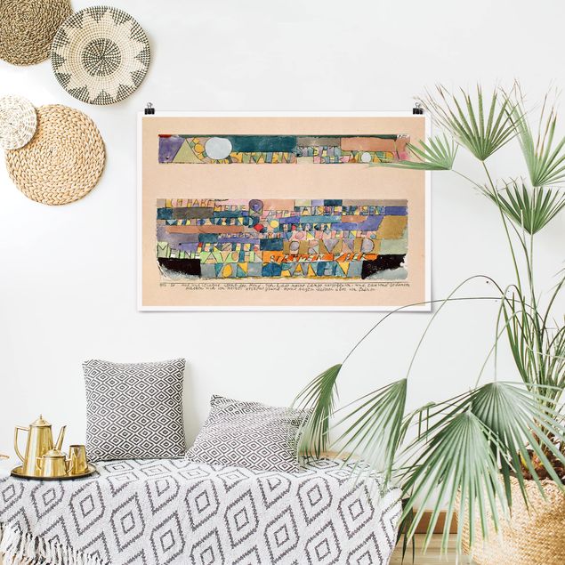 Wanddeko Schlafzimmer Paul Klee - Der Mond